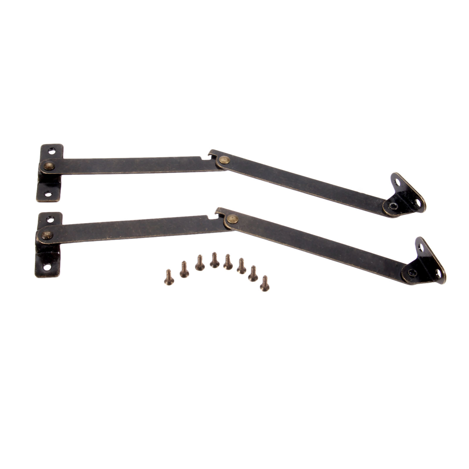 Cabinet Hinge Overlay - บานพับรองรับฝาปิด 2 ชิ้น สำหรับตู้ครัวไม้ บานพับตกแต่งพร้อมสกรู อุปกรณ์ฮาร์ดแวร์บ้าน