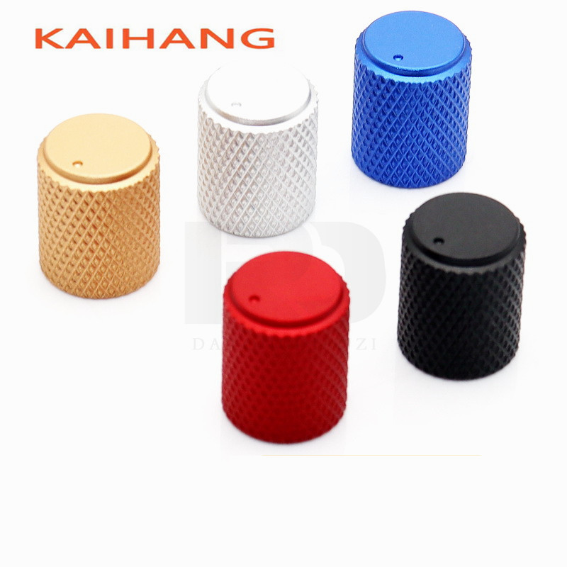 Cabinet Knob Round - ลูกบิดปรับระดับเสียงอะลูมิเนียมอัลลอยด์แบบมีร่อง ขนาด 12.5×15 มม. จำนวน 1
