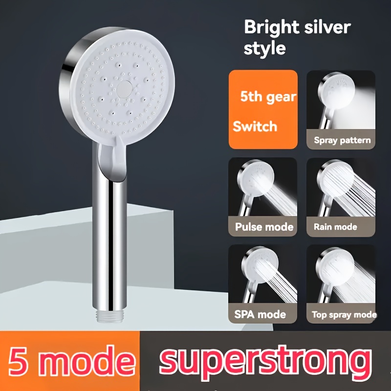 Cabinet Knob Round - หัวฝักบัวแรงดันสูงแบบปรับได้ ฝักบัวรูปดอกทานตะวัน พร้อมปุ่มปรับแรงดัน ขัดเงาสำหรับฝักบัวอาบน้ำ ก๊อกน้ำฝักบัวแบบเรนชาวเวอร์ สำหรับห้องน้ำ