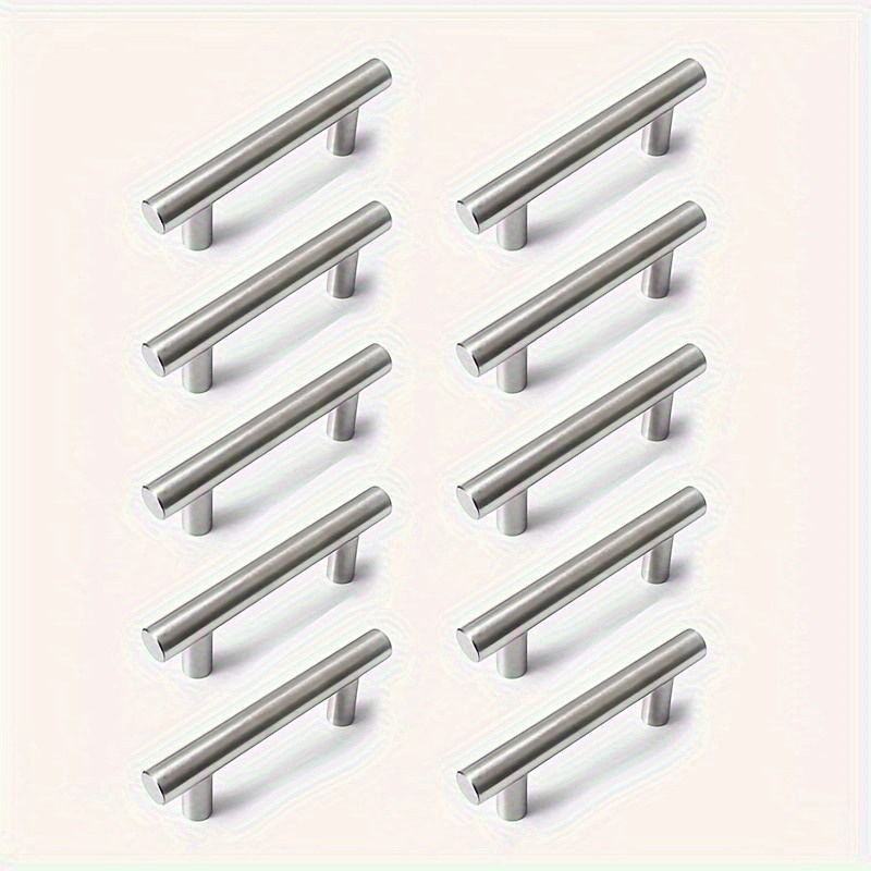 Furniture Hardware Drawer Pulls - 12 ชิ้นโมเดิร์นสแตนเลสดึงตู้ Modern Arch Design แปรงโลหะเฟอร์นิเจอร์ลิ้นชักดึงฮาร์ดแวร์ดึงบาร์
