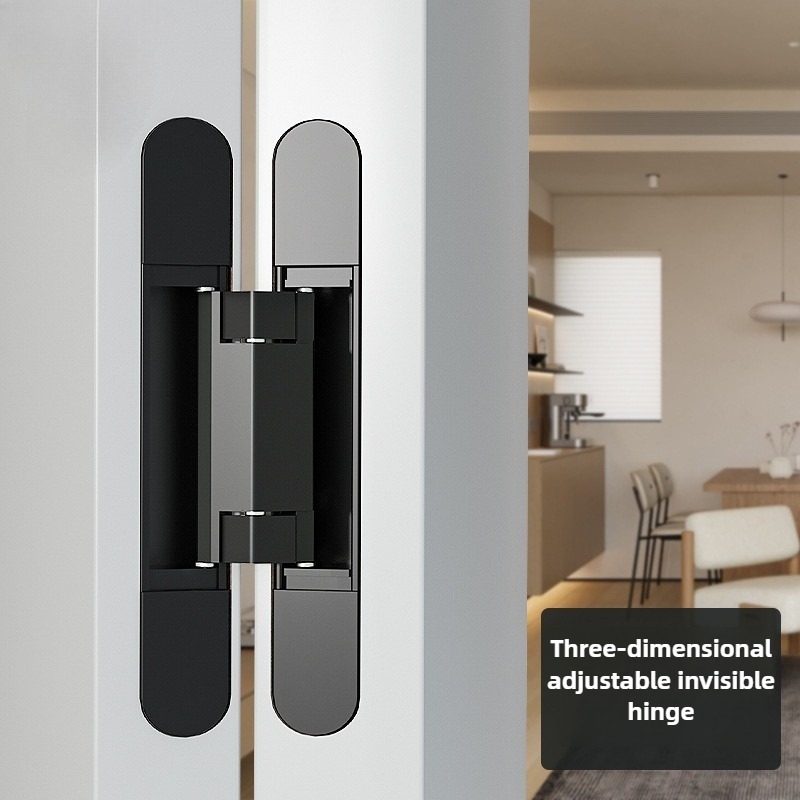 Furniture Hardware Replacement Parts - 40/80Kg 2 ชิ้น/ล็อตบานพับประตูบานพับอุปกรณ์เฟอร์นิเจอร์ซ่อนไม้ประตูพับประตูปรับซ่อนรูปแบบแบริ่งความจุ
