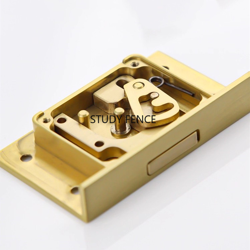 Furniture Hardware Brass - กุญแจล็อคตู้ลิ้นชักโลหะโบราณ 1 ชิ้น กุญแจล็อคตู้ไวน์ ล็อคโลหะทรงสี่เหลี่ยม อุปกรณ์ฮาร์ดแวร์เฟอร์นิเจอร์