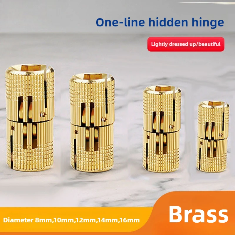 Furniture Hardware Brass - บานพับเฟอร์นิเจอร์ทองแดง 1 ชิ้น ขนาด 8-16 มม.