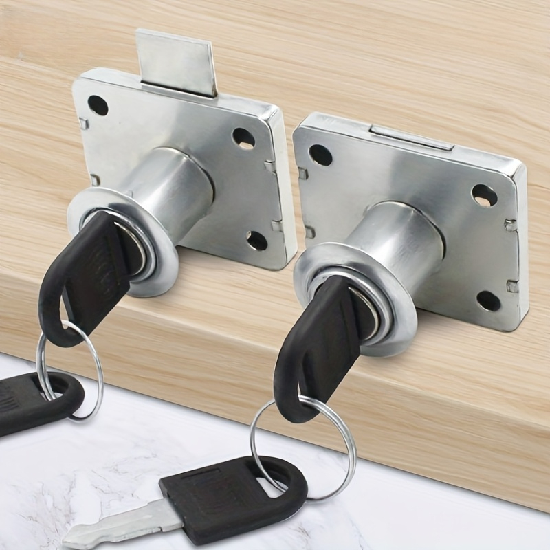 Furniture Hardware Cam Lock - ตัวล็อคตู้ลิ้นชัก ตัวล็อคตู้เสื้อผ้า ตัวล็อคแบบแคมพร้อมกุญแจ อุปกรณ์ล็อคประตูเฟอร์นิเจอร์ สำหรับโต๊ะทำงาน กล่องจดหมาย