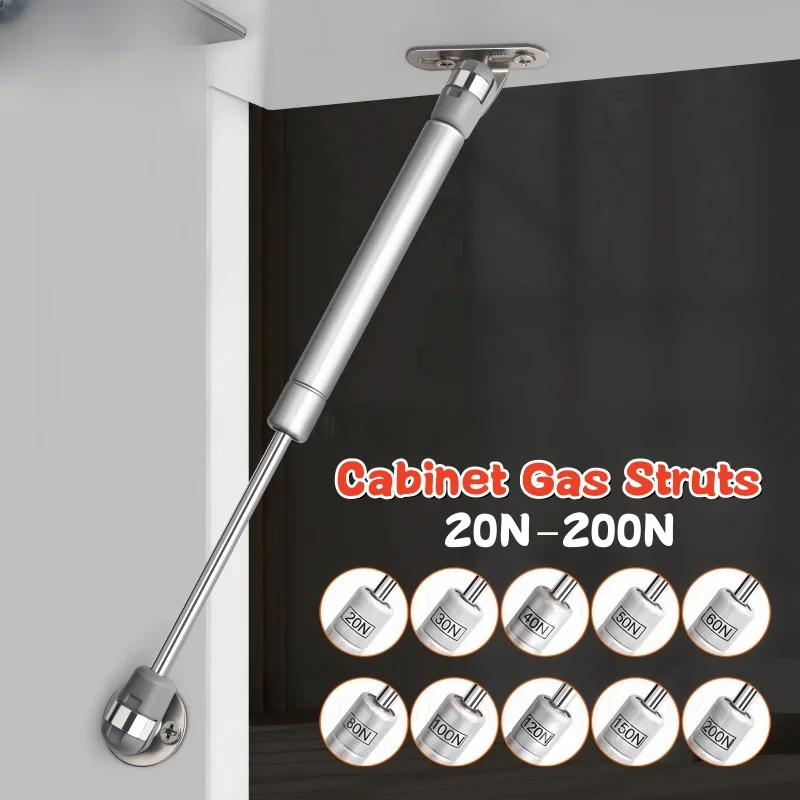 Furniture Hardware Replacement Parts - 20N-200N ทองแดง Force ตู้ประตูลิฟท์สนับสนุนแก๊สบานพับไฮดรอลิกตู้ครัวแก๊สฤดูใบไม้ผลิบานพับเฟอร์นิเจอร์ฮาร์ดแวร์