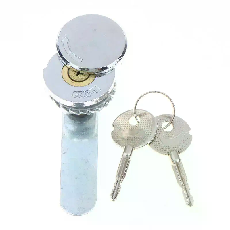 Furniture Hardware Cam Lock - ล็อคกลอนประตูทรงกระบอกพร้อมกุญแจ 2 ดอก 18.5 มม./22 มม.,
