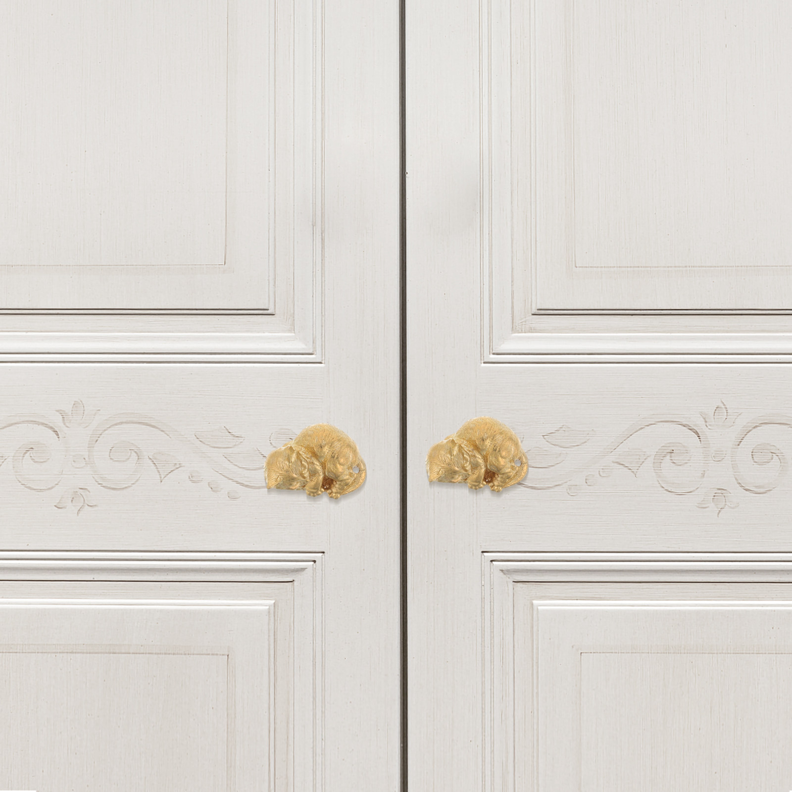 Unique Furniture Hardware Pulls - มือจับประตูทองเหลืองดีไซน์โดดเด่น ตกแต่งสไตล์วินเทจ ด้ามจับลิ้นชักตู้สีทองทองเหลืองแท้ อุปกรณ์ฮาร์ดแวร์เฟอร์นิเจอร์ครัว