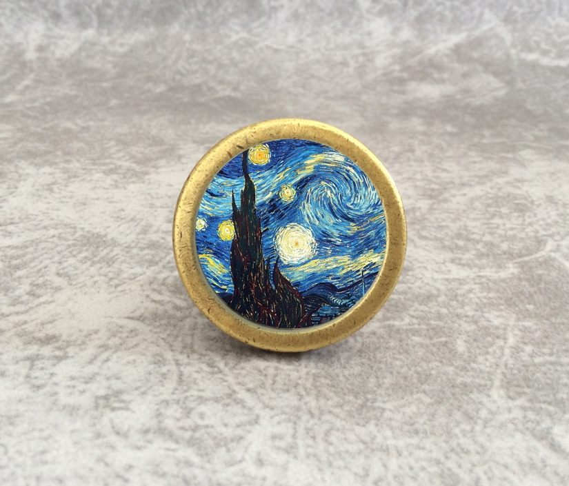 Starry Sky Dresser Knob Art ลู - Unique Furniture Hardware Pulls บทวิจารณ์และราคา