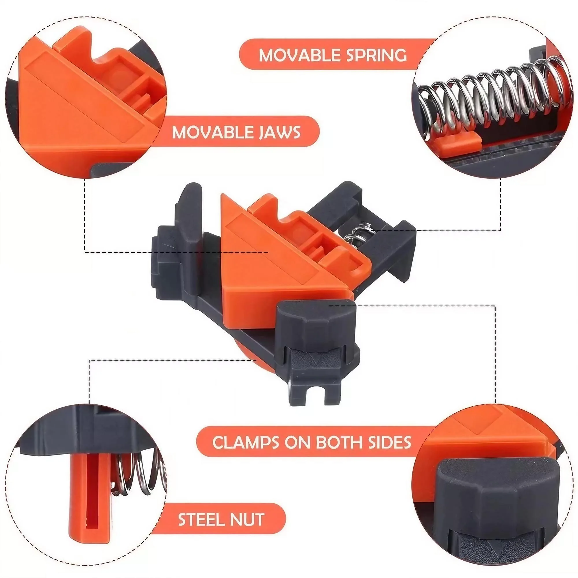 ชุดอุปกรณ์ยึดมุมฉาก 90 องศา พร - Furniture Joinery Hardware บทวิจารณ์และราคา