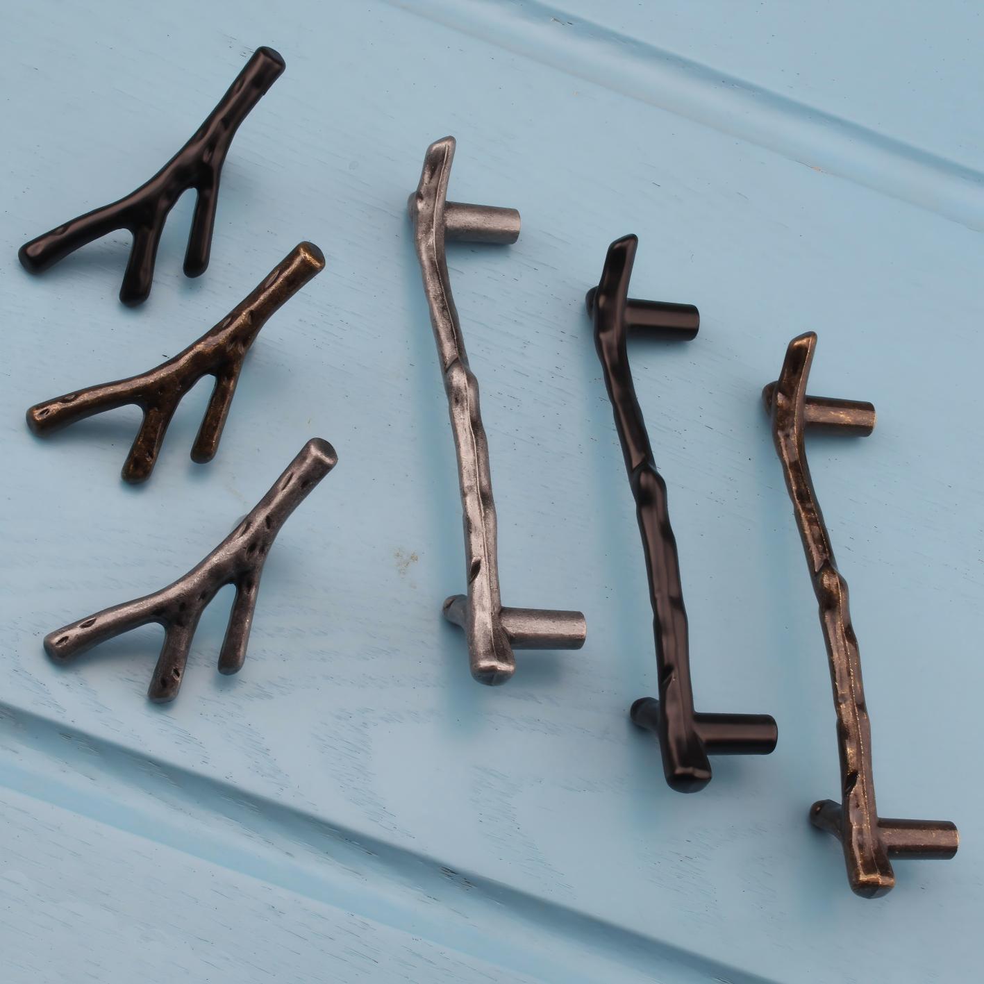 มือจับลิ้นชักตู้ครัวสีบรอนซ์ดำ - Unique Furniture Hardware Pulls บทวิจารณ์และราคา