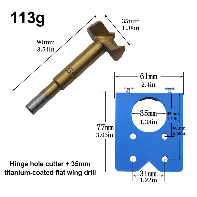 จิ๊กเจาะบานพับ 35 มม. ดอกสว่าน - Furniture Hardware Replacement Parts บทวิจารณ์และราคา