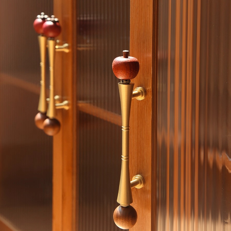 มือจับลิ้นชักทองเหลืองลายผลไม้ - Unique Furniture Hardware Pulls บทวิจารณ์และราคา