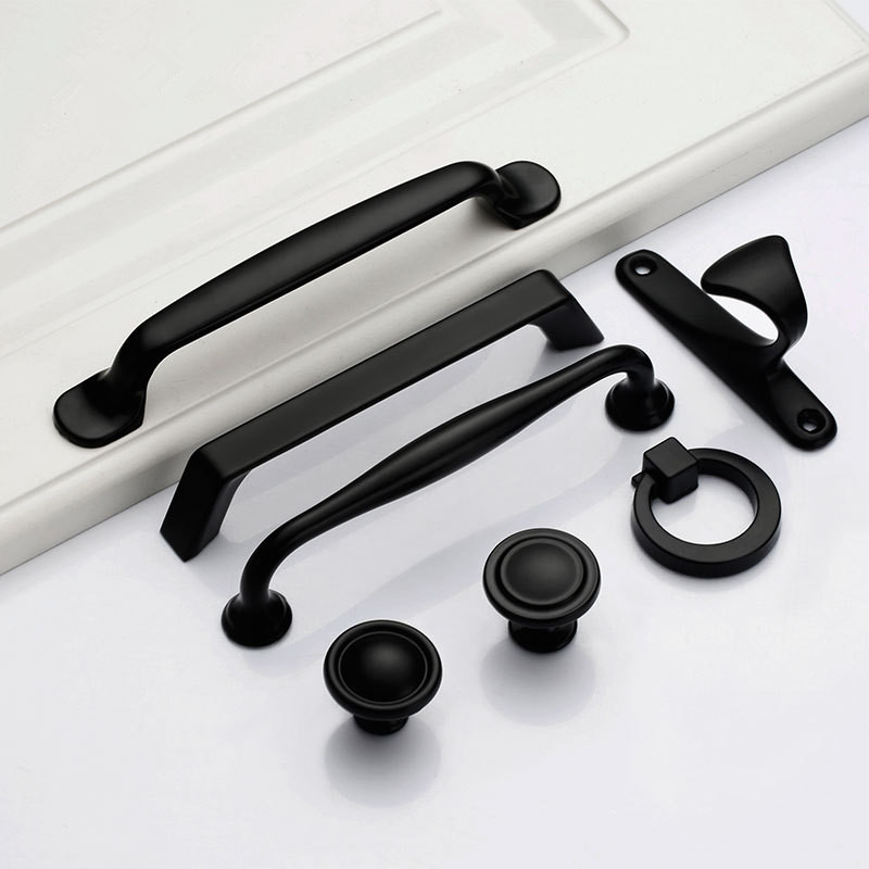 มือจับสีดําสําหรับลูกบิดตู้เฟอ - Furniture Hardware Drawer Pulls บทวิจารณ์และราคา