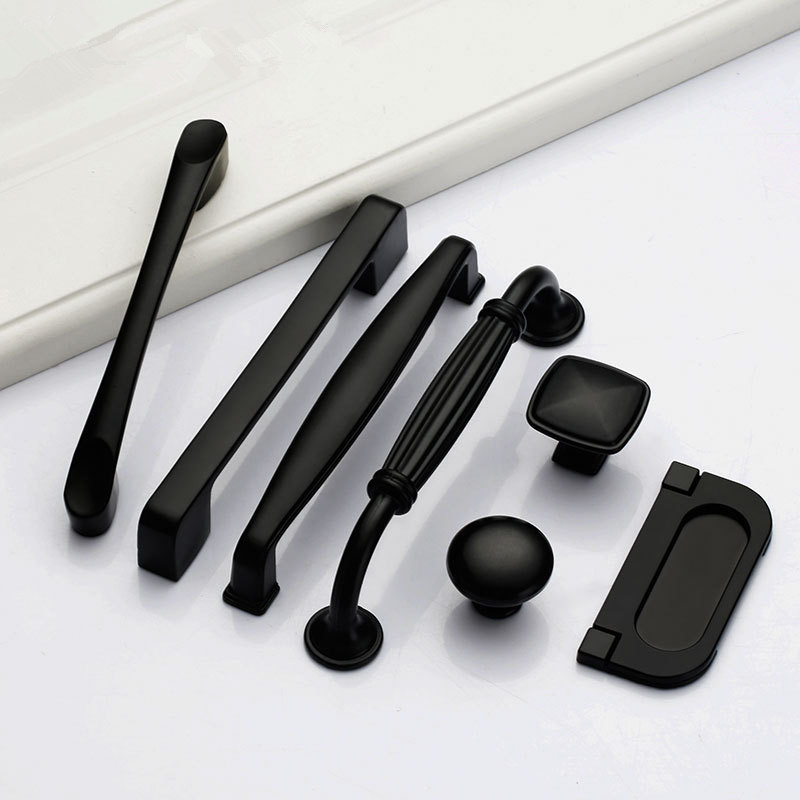 มือจับสีดําสําหรับลูกบิดตู้เฟอ - Furniture Hardware Drawer Pulls บทวิจารณ์และราคา
