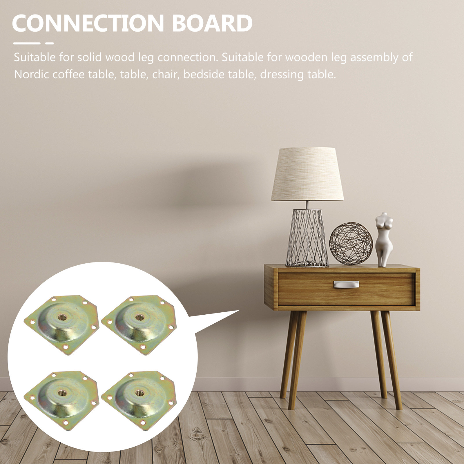 ชุดน็อตเฟอร์นิเจอร์ 4 ชิ้น แผ่ - Furniture Leg Set บทวิจารณ์และราคา