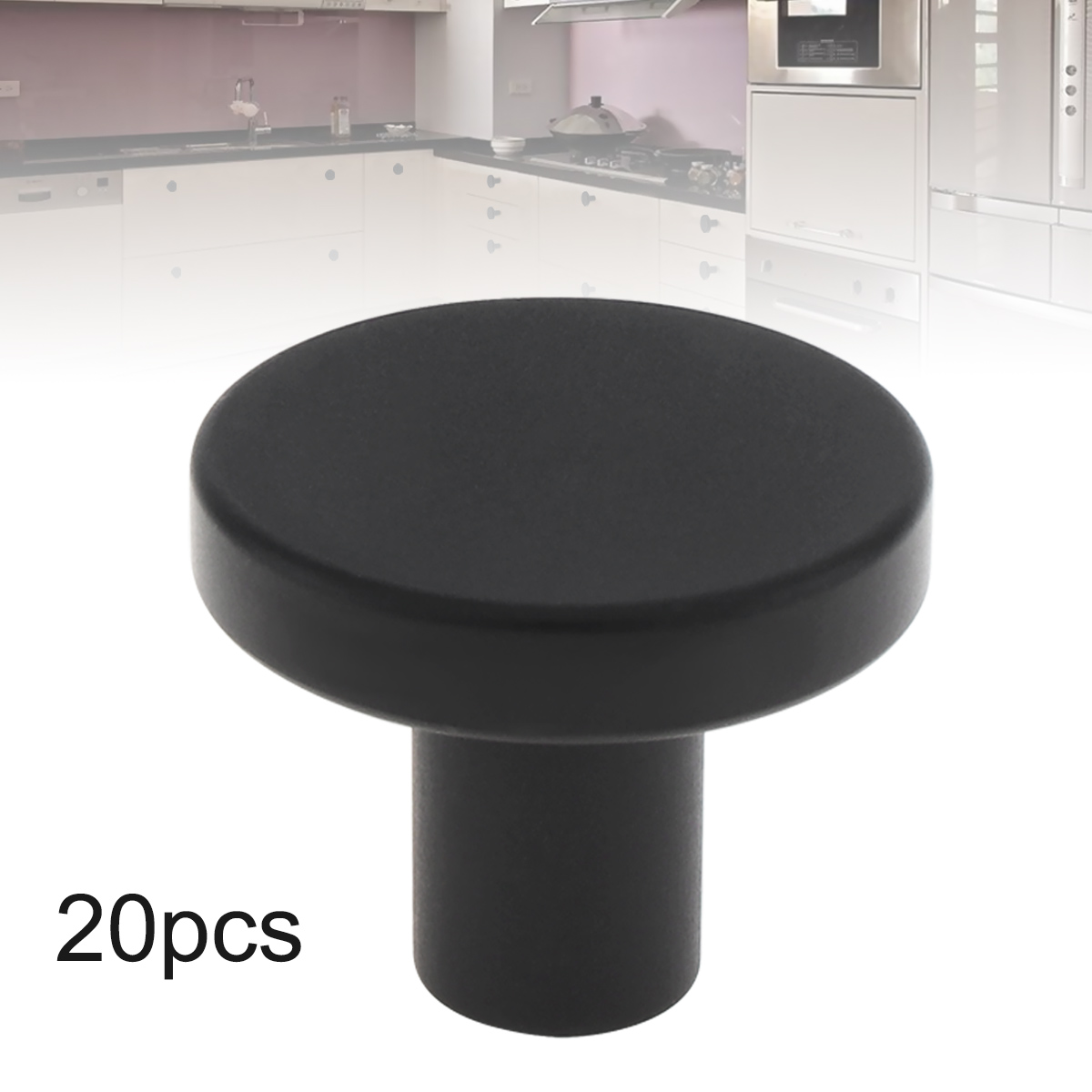 20 ชิ้นรอบตู้ครัว Knobs Solid  - Cabinet Knob Round บทวิจารณ์และราคา