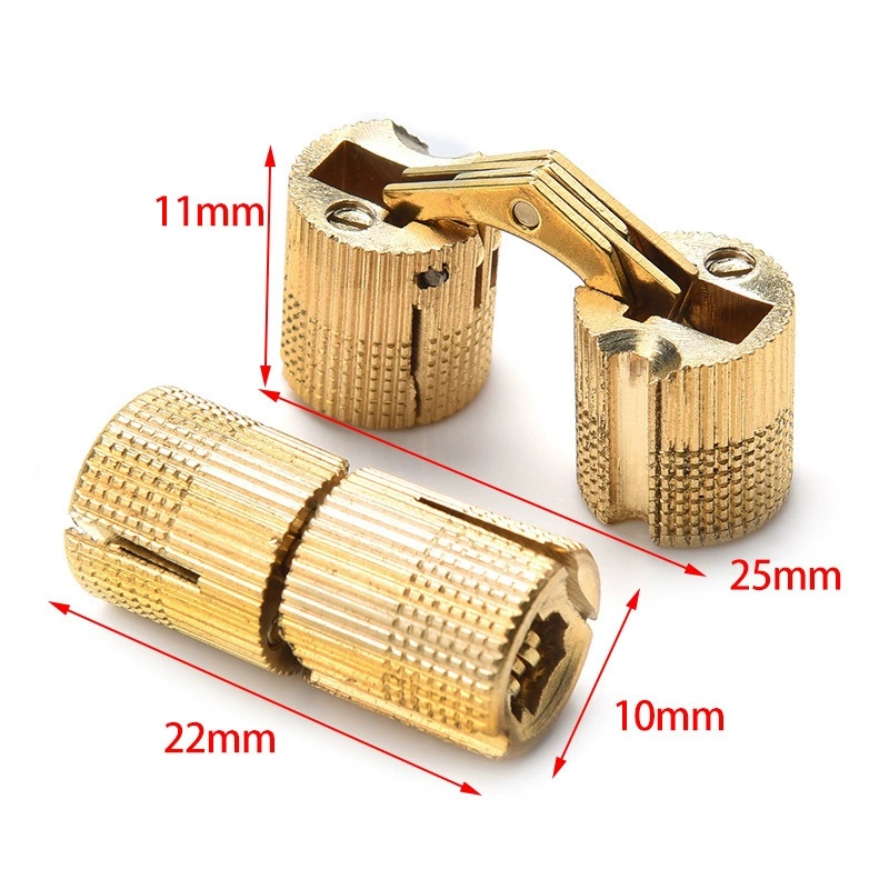 บานพับทองแดงแบบซ่อน ขนาด 8-18  - Furniture Hardware Brass บทวิจารณ์และราคา