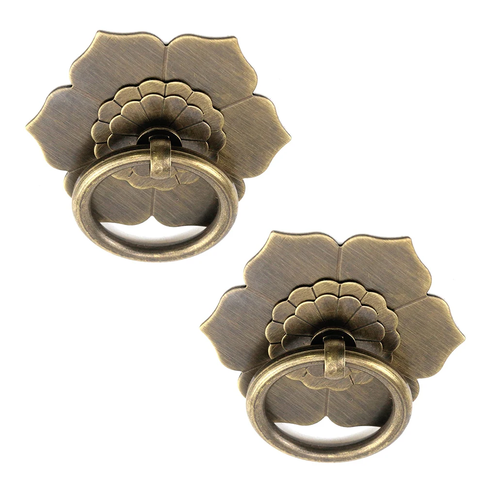 มือจับตู้ทองเหลืองลายดอกไม้ ห่ - Unique Furniture Hardware Pulls บทวิจารณ์และราคา
