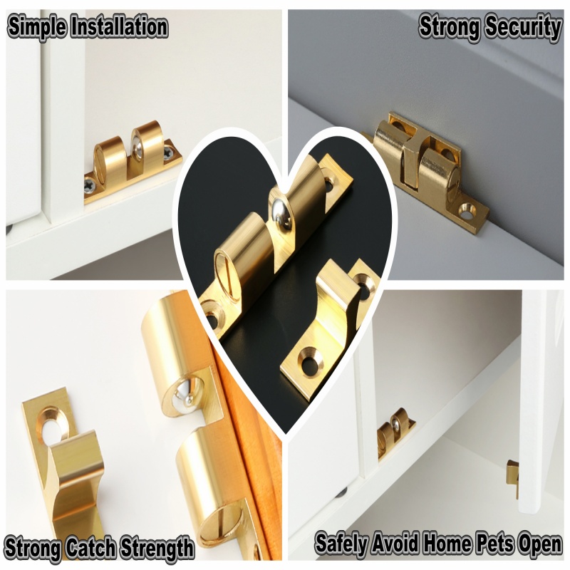 3/6pcs ตู้ตู้เสื้อผ้าประตู Bal - Furniture Hardware Brass บทวิจารณ์และราคา