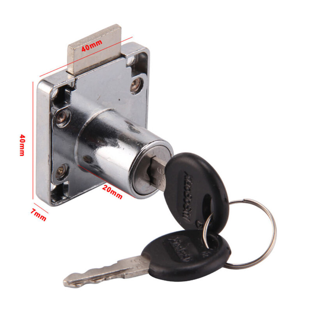 ล็อคตู้ 2 ชิ้น พร้อมกุญแจ 4 ดอ - Furniture Hardware Cam Lock บทวิจารณ์และราคา