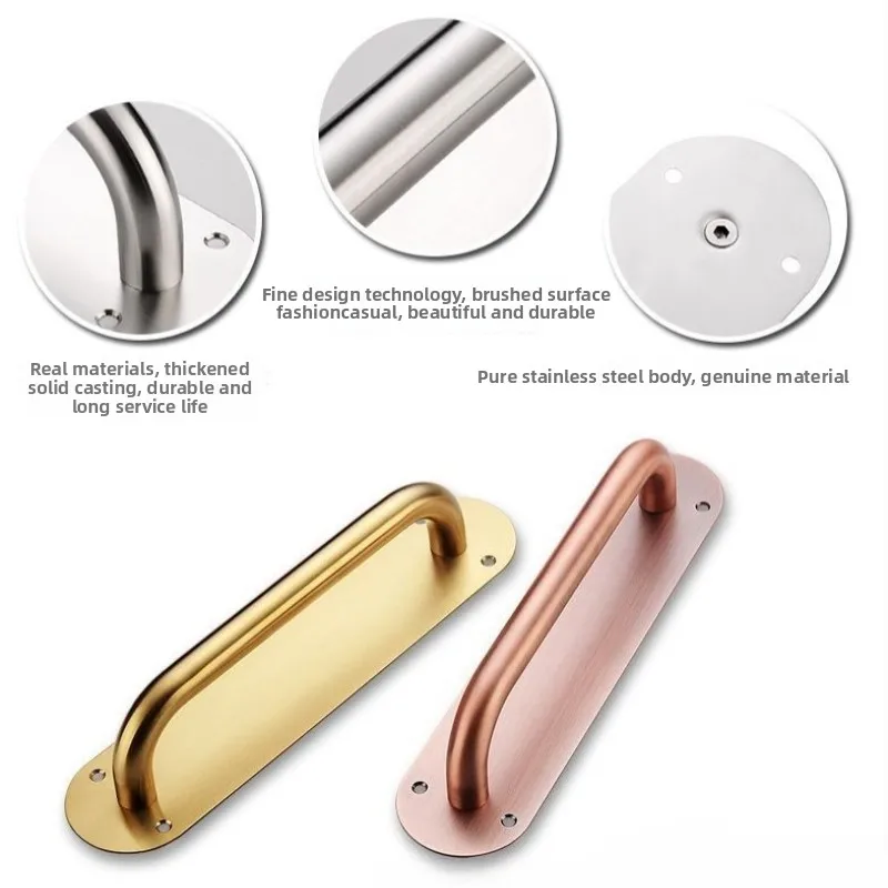 ประตูสแตนเลสฮาร์ดแวร์จับเลื่อน - Furniture Hardware Drawer Pulls บทวิจารณ์และราคา