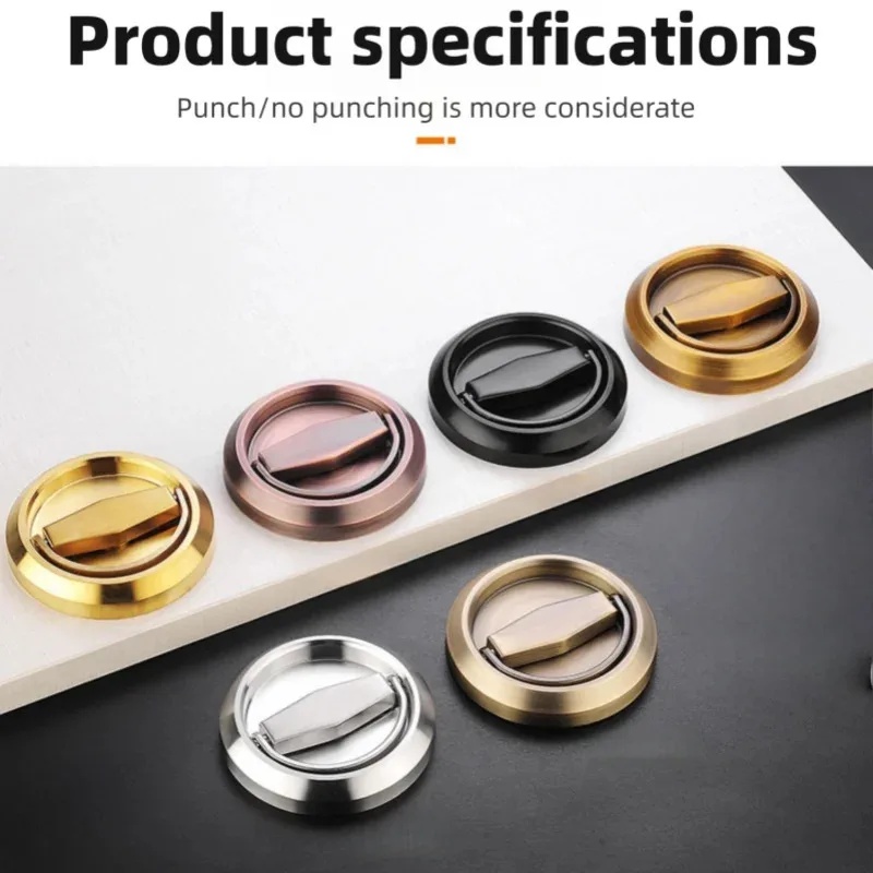 มือจับและปุ่มจับตู้แบบซ่อนทำจา - Cabinet Knob Round บทวิจารณ์และราคา