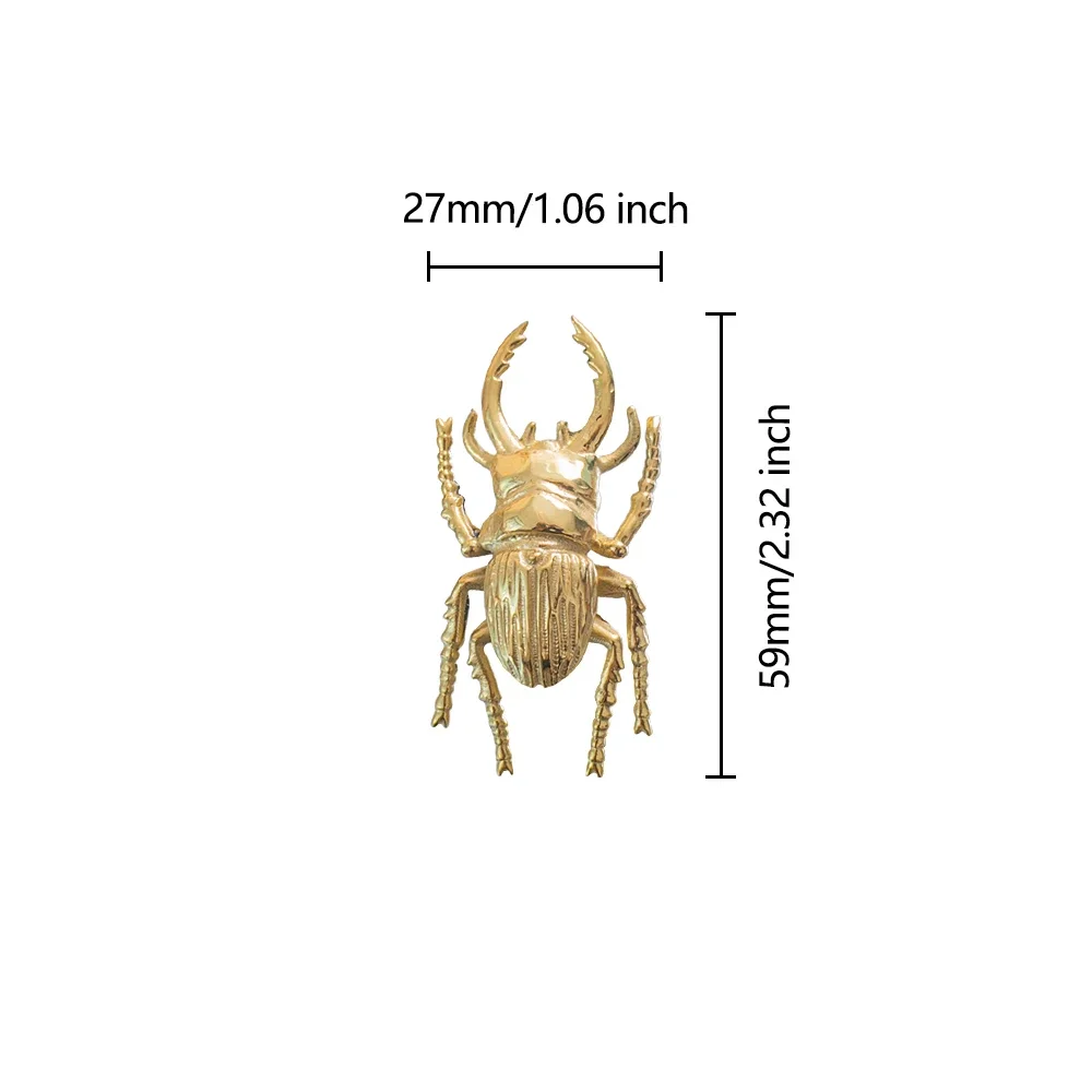 ด้วงทองเหลืองลิ้นชักดึงแมลงประ - Unique Furniture Hardware Pulls บทวิจารณ์และราคา