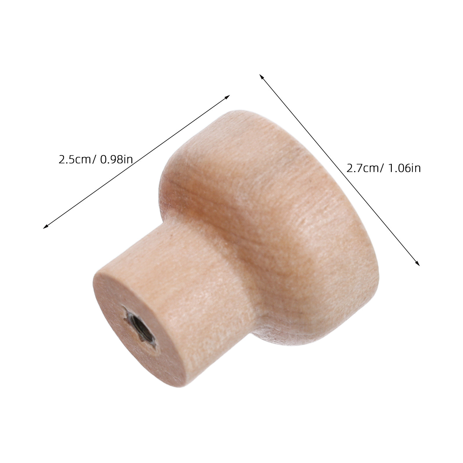 มือจับลิ้นชักไม้บีชเนื้อแข็ง 3 - Cabinet Knob Round บทวิจารณ์และราคา