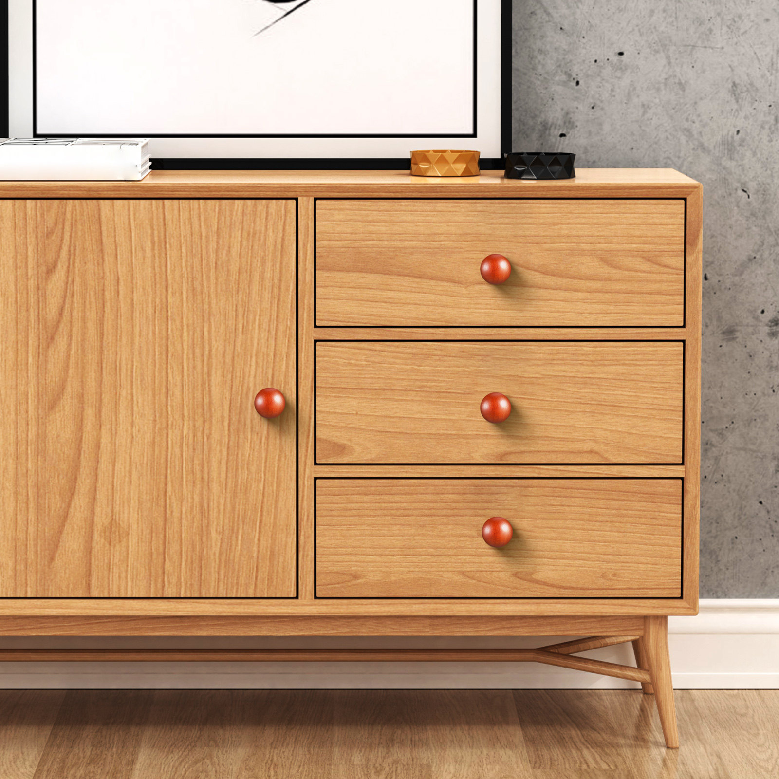 มือจับประตูตู้ไม้แท้ 20 ชิ้น ส - Cabinet Knob Round บทวิจารณ์และราคา