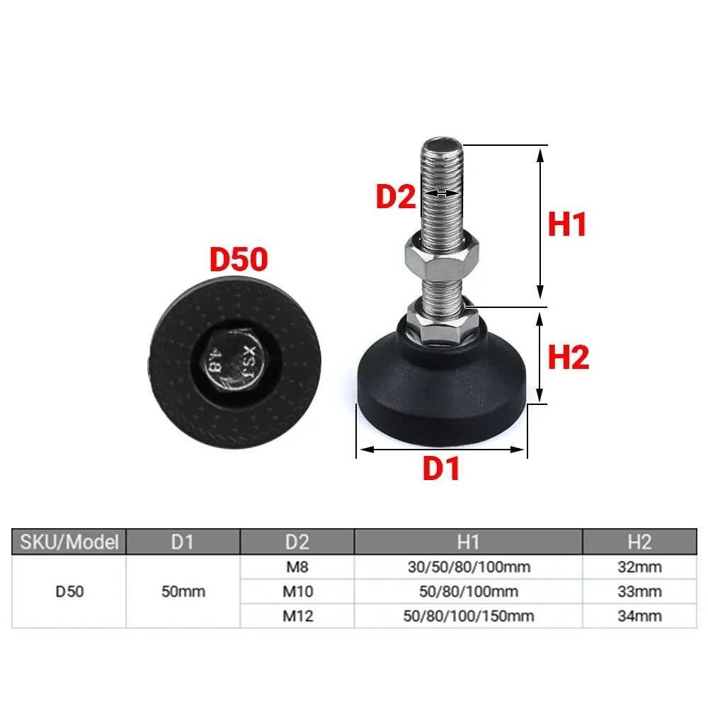 4 ชิ้น/ล็อตปรับเครื่องกลึงขา D - Furniture Leg Set บทวิจารณ์และราคา