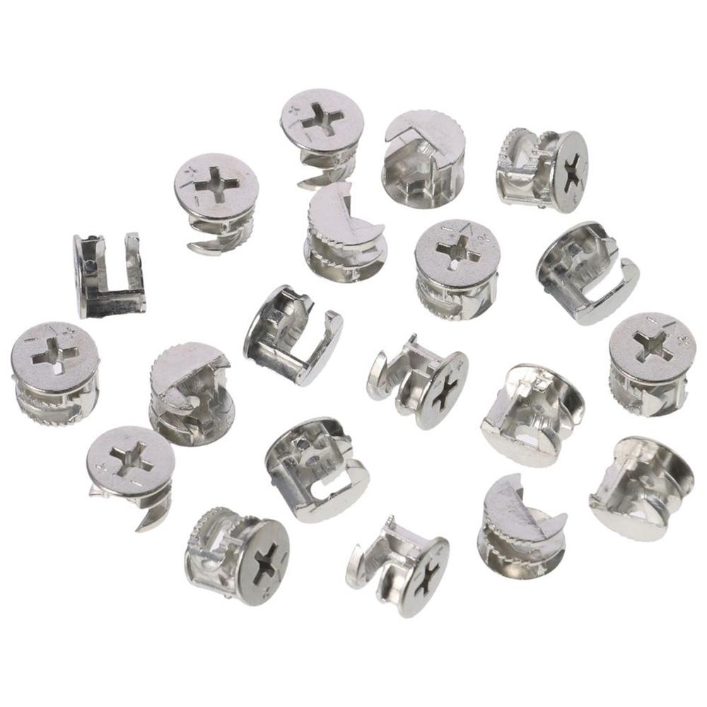20ชิ้นสลักเกลียวซิงค์ลูกเบี้ยว - Furniture Joinery Hardware บทวิจารณ์และราคา