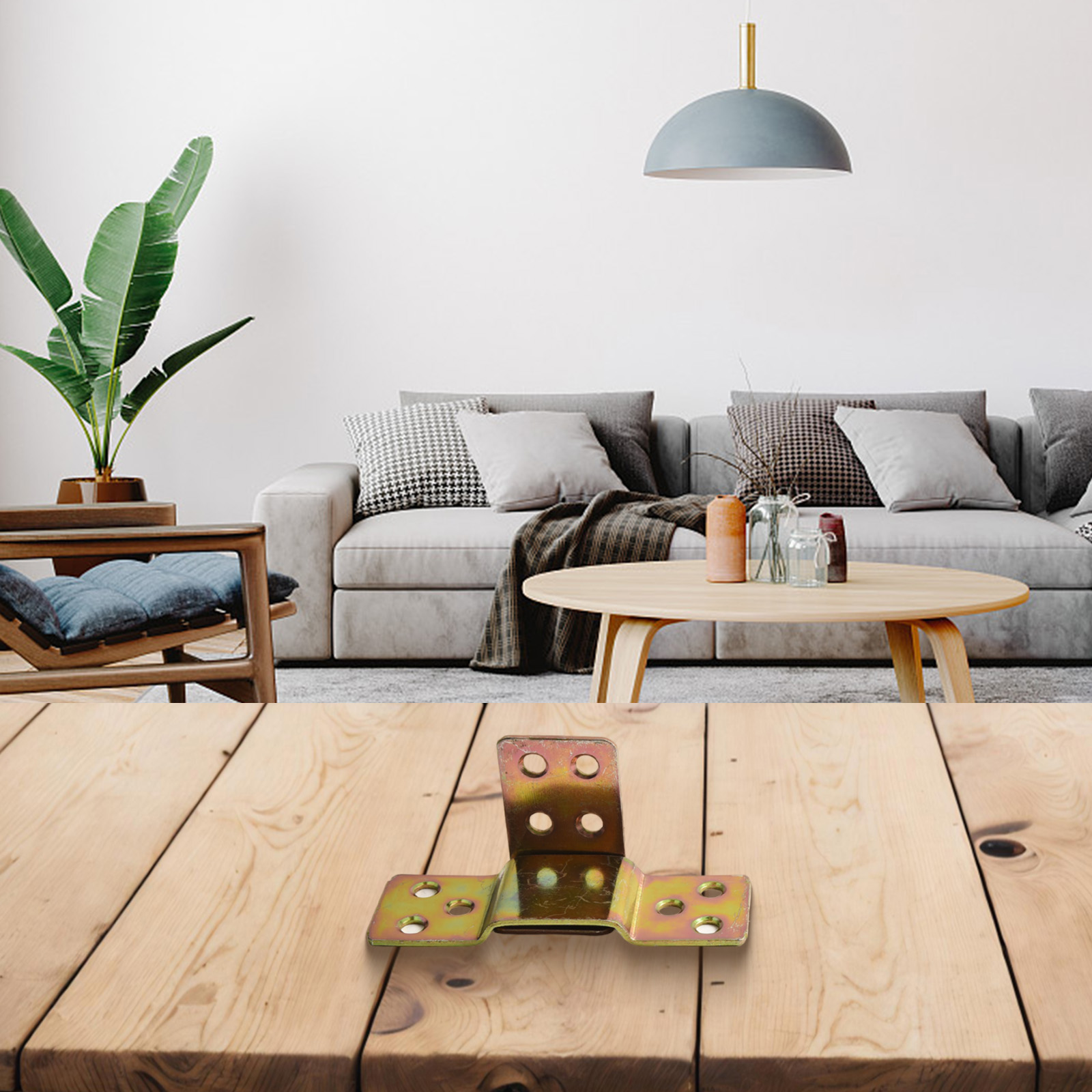 ขายึดราวเตียงโลหะ 5 ชิ้น รูปตั - Furniture Hardware For Bed บทวิจารณ์และราคา