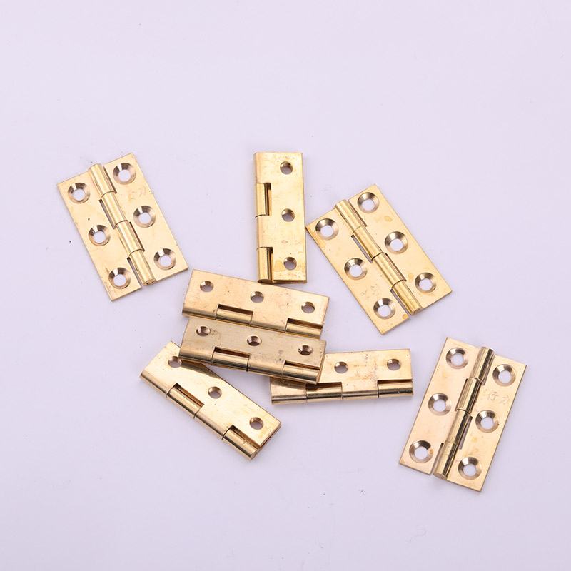2 ชิ้น/ล็อตทองเหลืองบานพับเฟอร - Furniture Hardware Brass บทวิจารณ์และราคา