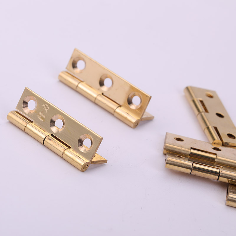 2 ชิ้น/ล็อตทองเหลืองบานพับเฟอร - Furniture Hardware Brass บทวิจารณ์และราคา