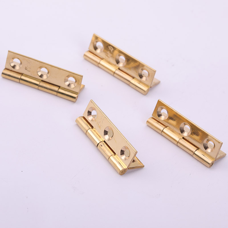 2 ชิ้น/ล็อตทองเหลืองบานพับเฟอร - Furniture Hardware Brass บทวิจารณ์และราคา