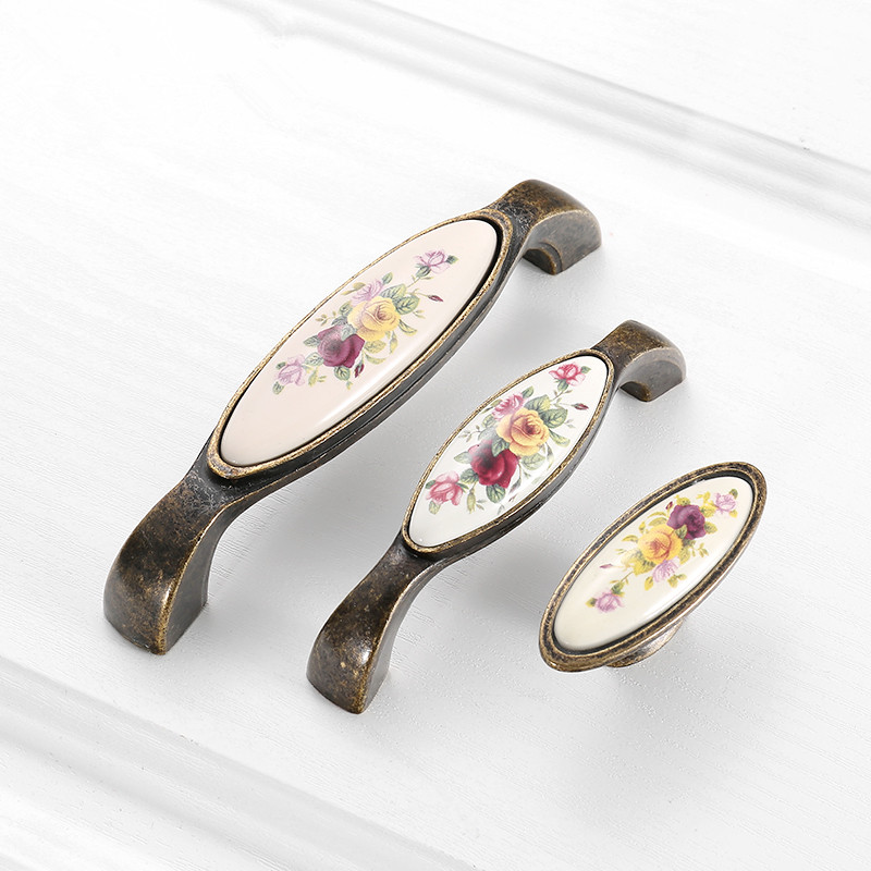 มือจับเซรามิกวินเทจ สำหรับตู้เ - Furniture Hardware Vintage บทวิจารณ์และราคา