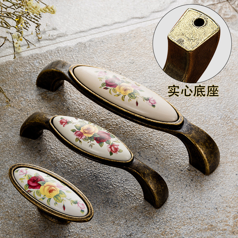 มือจับเซรามิกวินเทจ สำหรับตู้เ - Furniture Hardware Vintage บทวิจารณ์และราคา