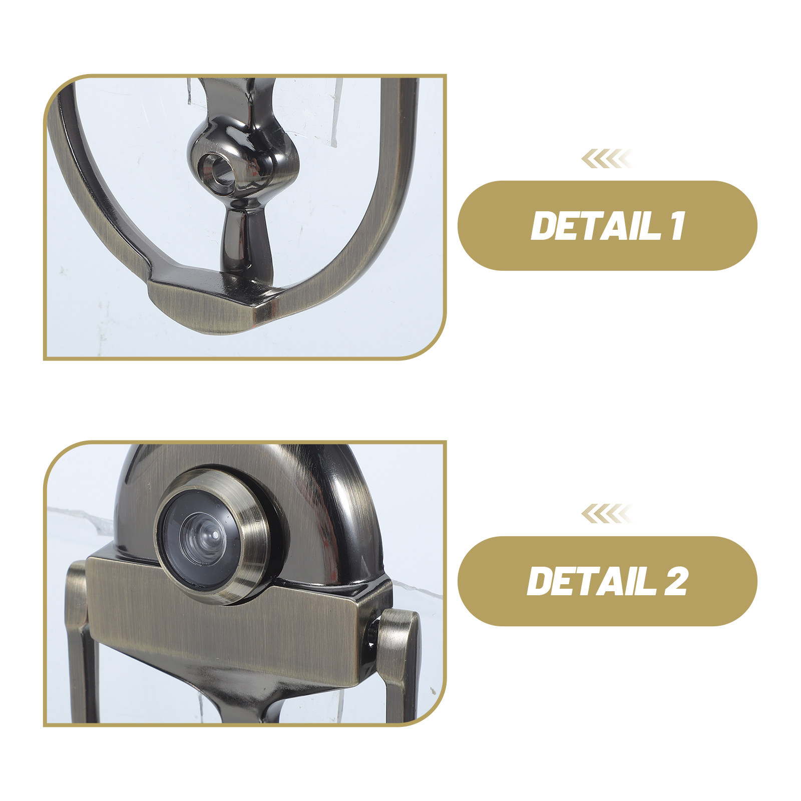 ที่เคาะประตูแบบย้อนยุคพร้อมตาแ - Furniture Hardware Vintage บทวิจารณ์และราคา
