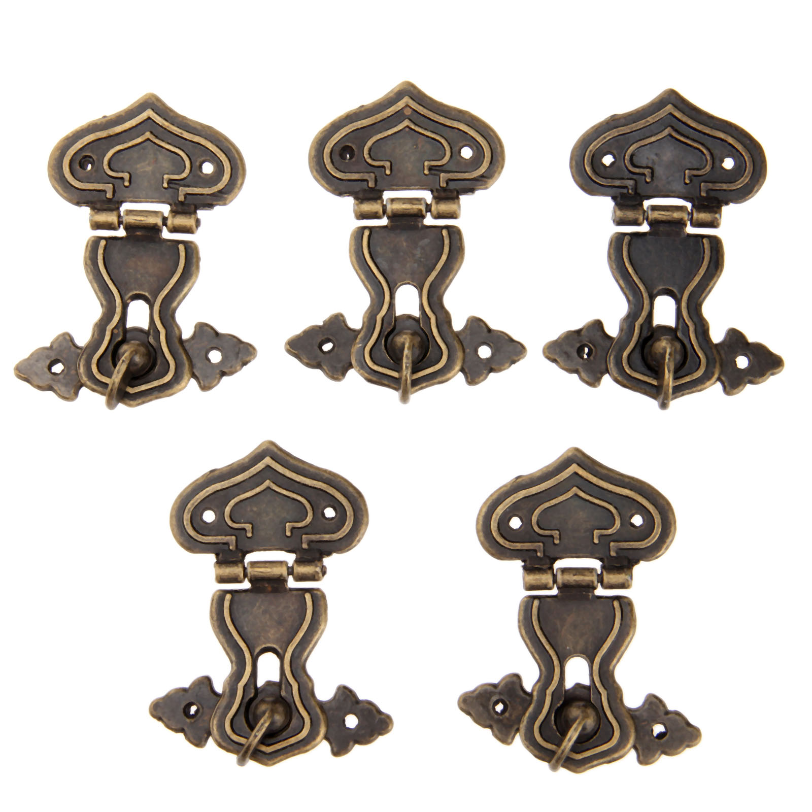 5Pcs 63X47มม.โบราณล็อคโลหะตกแต - Furniture Hardware Vintage บทวิจารณ์และราคา
