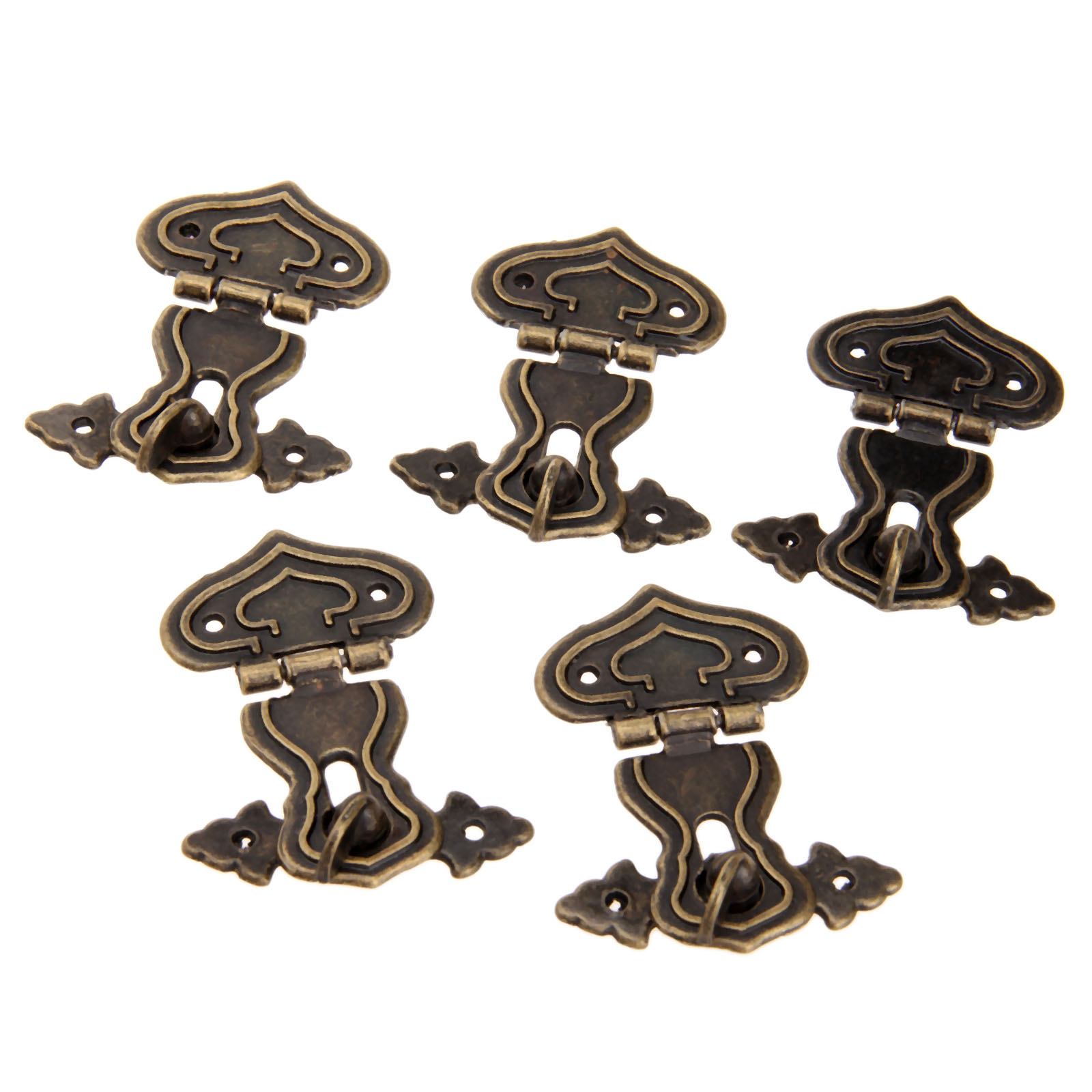 5Pcs 63X47มม.โบราณล็อคโลหะตกแต - Furniture Hardware Vintage บทวิจารณ์และราคา
