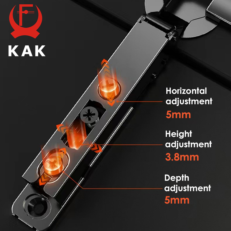 KAK 2PCS ซ่อนไฮดรอลิกห้องครัวบ - Cabinet Hinge Overlay บทวิจารณ์และราคา