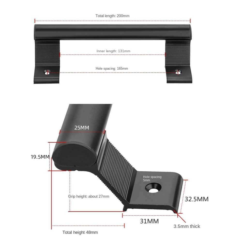 อลูมิเนียมเลื่อนประตู Handle M - Furniture Hardware Drawer Pulls บทวิจารณ์และราคา