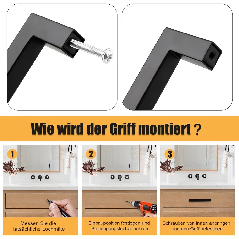 มือจับเฟอร์นิเจอร์สแตนเลสทรงสี - Furniture Hardware Drawer Pulls บทวิจารณ์และราคา