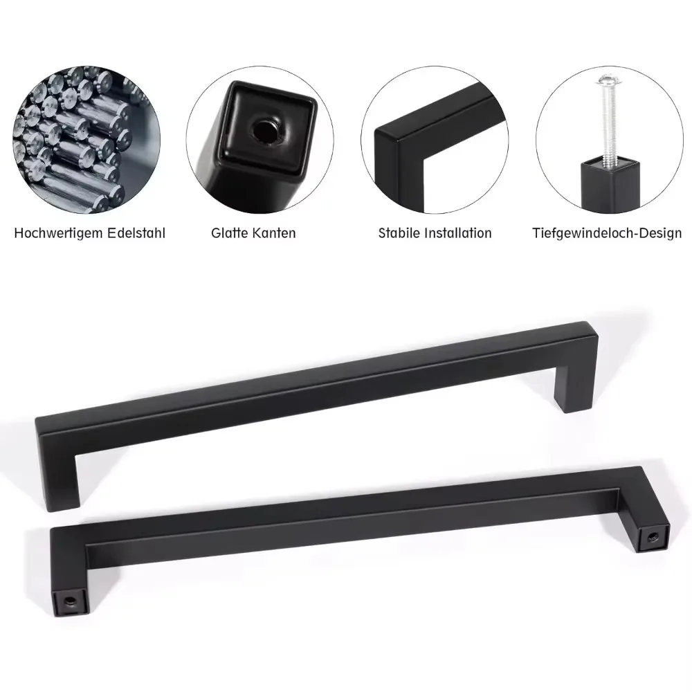 มือจับเฟอร์นิเจอร์สแตนเลสทรงสี - Furniture Hardware Drawer Pulls บทวิจารณ์และราคา