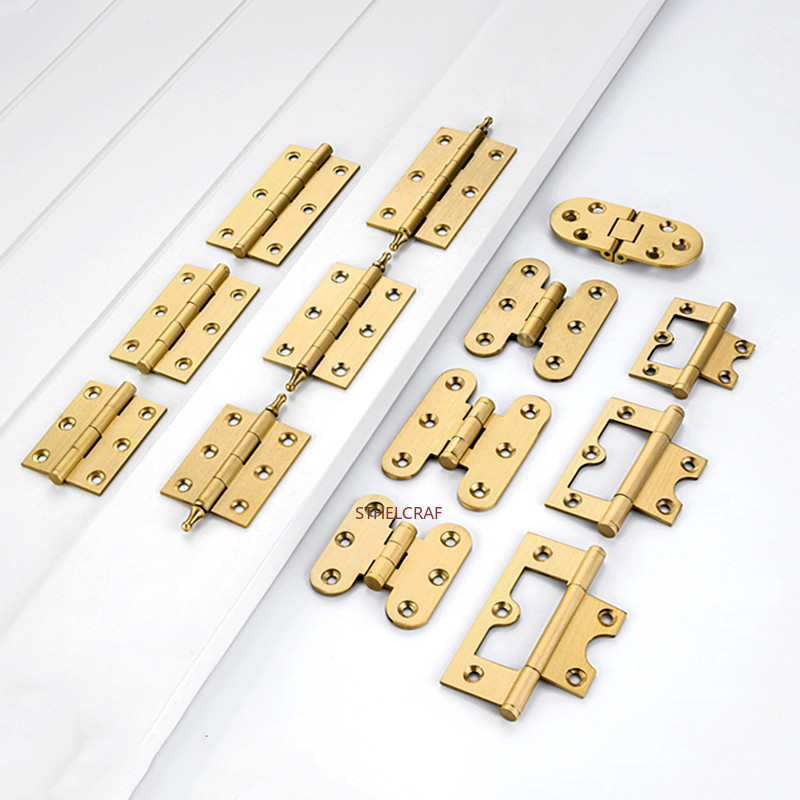 บานพับประตูตู้ทองเหลือง 2 ชิ้น - Furniture Hardware Brass บทวิจารณ์และราคา