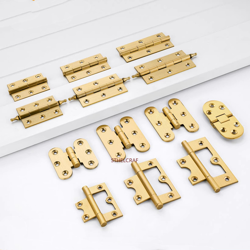 บานพับประตูตู้ทองเหลือง 2 ชิ้น - Furniture Hardware Brass บทวิจารณ์และราคา