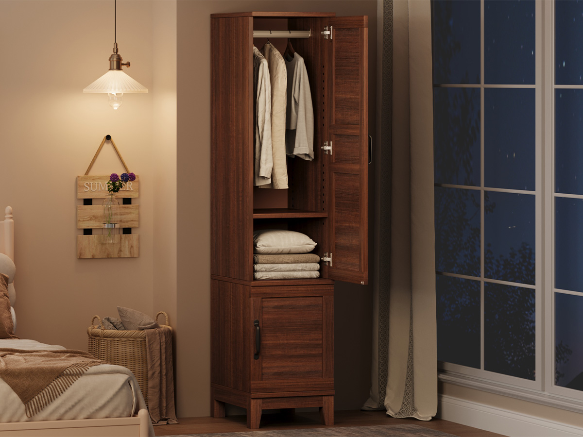 ตู้เสื้อผ้าไม้ – สูง 72 นิ้ว,  - Furniture Hardware Replacement Parts บทวิจารณ์และราคา
