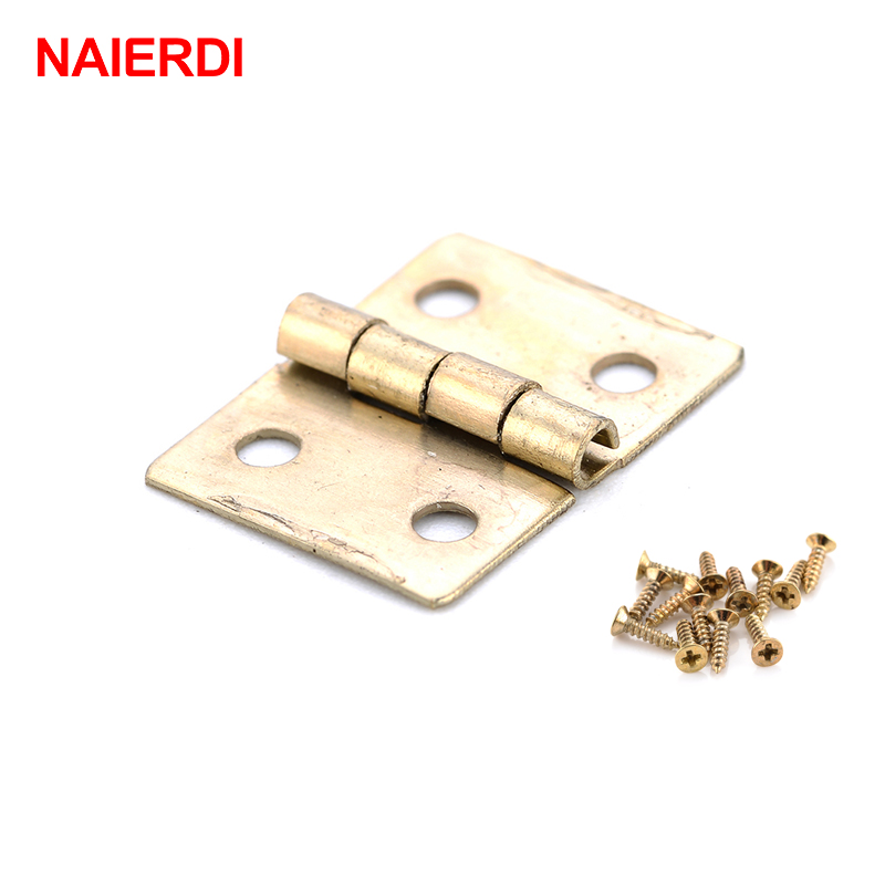 50PCS NAIERDI โบราณบานพับ MINI - Furniture Hardware Vintage บทวิจารณ์และราคา