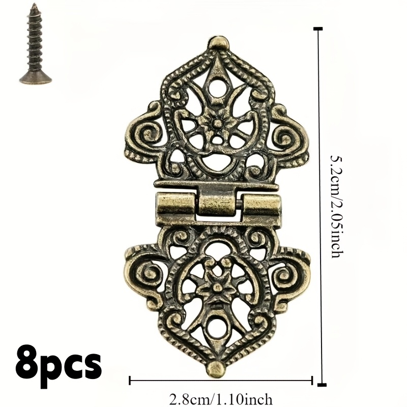 บานพับโลหะลายดอกไม้แบบวินเทจ 8 - Furniture Hardware Replacement Parts บทวิจารณ์และราคา