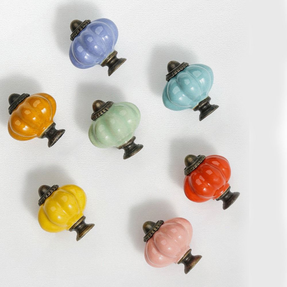 มือจับเซรามิกรูปฟักทองแบบรูเดี - Cabinet Knob Round บทวิจารณ์และราคา